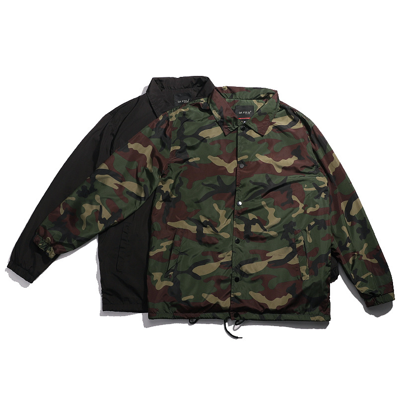 Vintage Windbreaker Nylon - Naylon siyah yağmurluk yeşil koç kolej