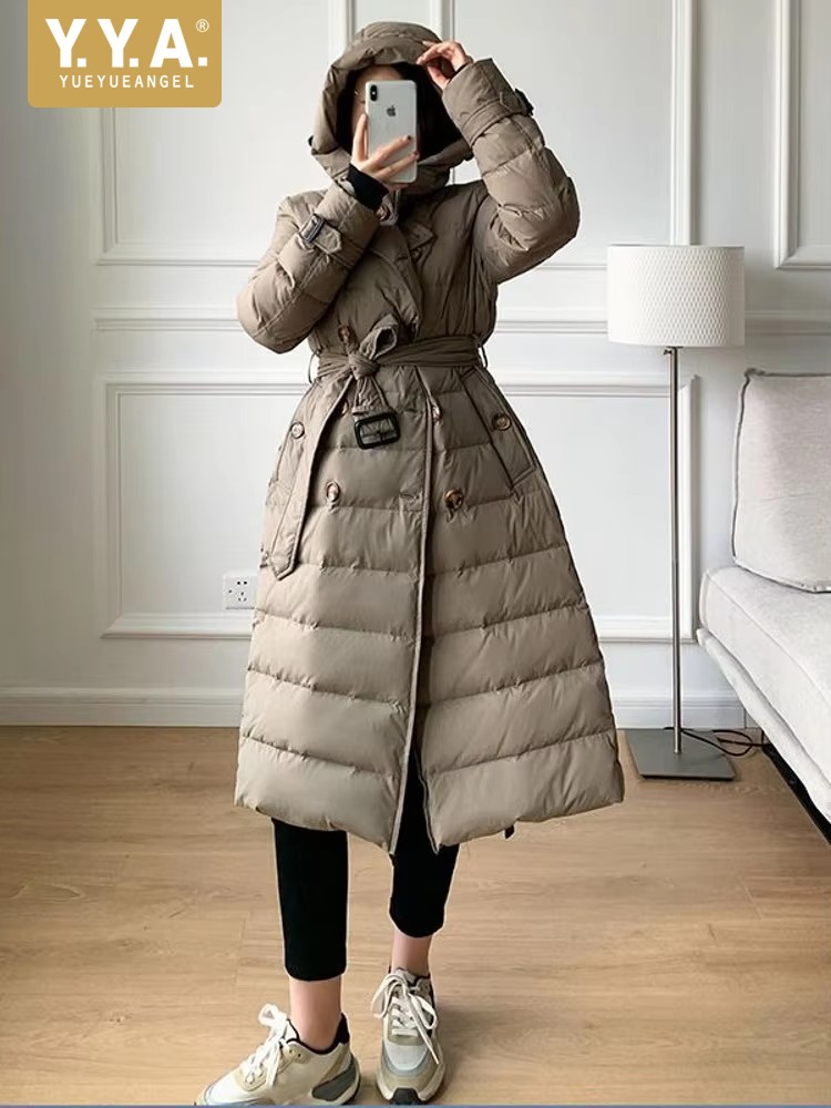 Vintage Windbreaker Nylon - Kadın Kışlık Rüzgarlık Uzun Şişme Mont