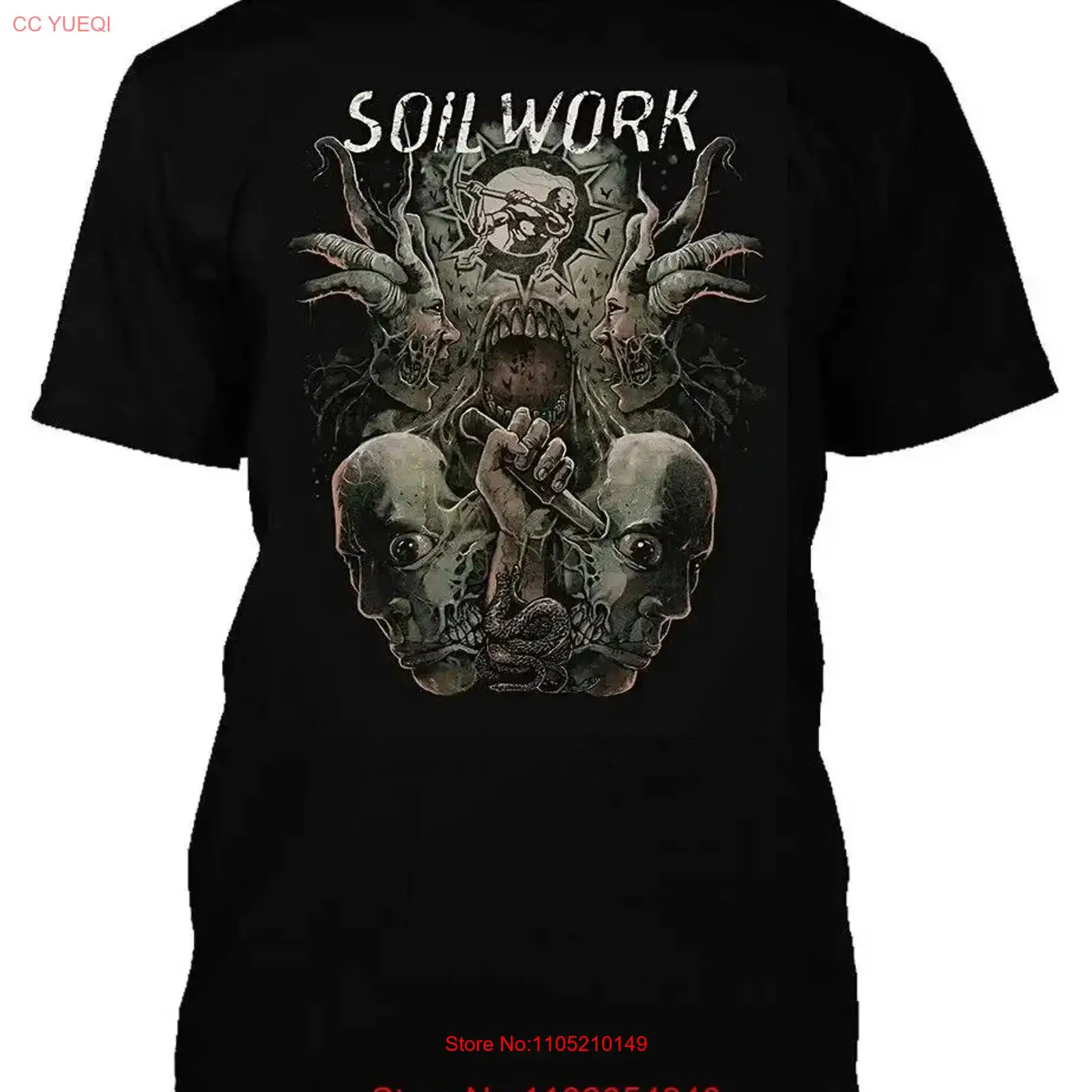 DARK SOILWORK MUSIC TWO HEAD A - Vintage Fashion Jersey incelemesi ve fiyatı