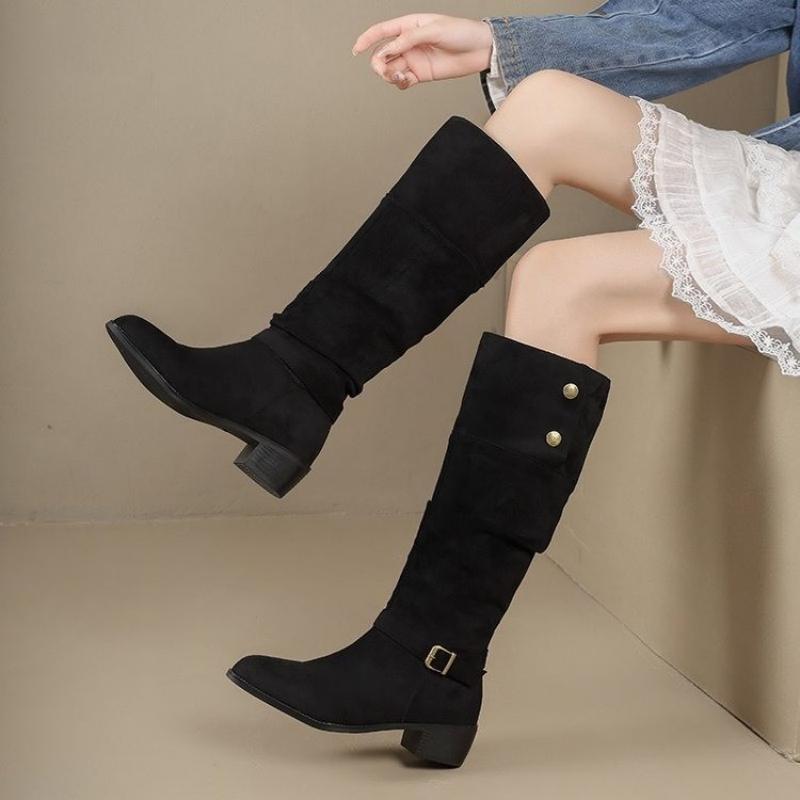 Kadın Süet Diz Üstü Çizme Vint - Vintage Fashion Online incelemesi ve fiyatı