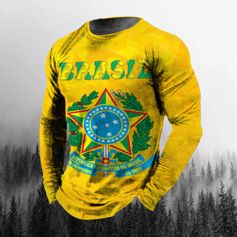 Vintage Brezilya Bayrağı 3D Ba - Vintage Fashion Jersey incelemesi ve fiyatı
