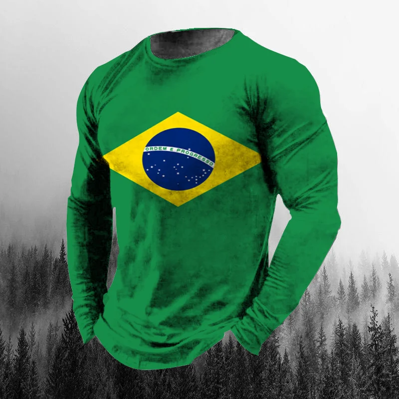 Vintage Brezilya Bayrağı 3D Ba - Vintage Fashion Jersey incelemesi ve fiyatı
